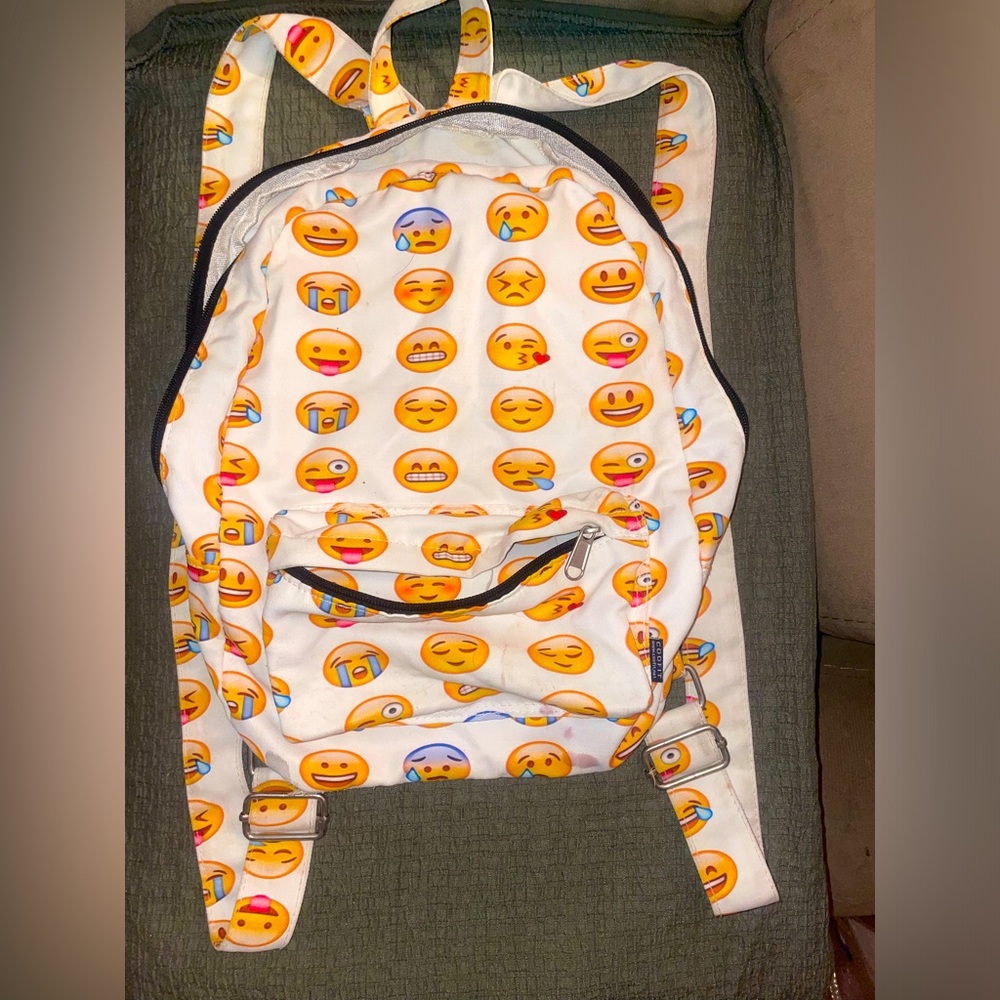 Small Emoji patterned backpack